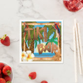 Serviette En Papier Tiki Bar Party (En situation)