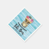 Serviette En Papier Tiki Bar Party Monogrammé (Coin)
