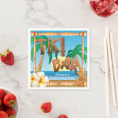 Serviette En Papier Tiki Bar - Une Oasis Tropicale (En situation)