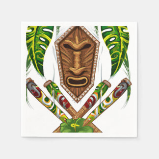 Serviette En Papier Tiki exotique