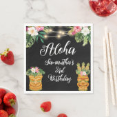 Serviette En Papier Tiki Hawaiian Aloha Tropical Birthday Luau Party (En situation)