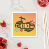 Serviette En Papier Tiki Hut Luau (En situation)