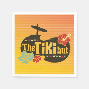 Serviette En Papier Tiki Hut Luau