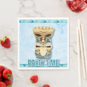 Serviette En Papier Tiki Luau Hawaiian Beach Party (En situation)