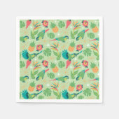 Serviette En Papier Tiki Parrot Cocktail Napkins (Devant)