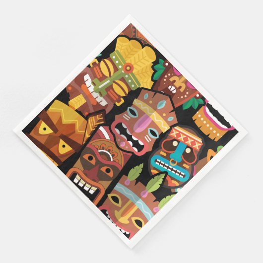 Serviette En Papier TIKI Pattern 5 (Coin)