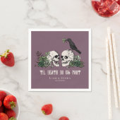 Serviette En Papier Til Death Jour de la Saint Patrick gothique Crâne (En situation)