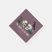 Serviette En Papier Til Death Jour de la Saint Patrick gothique Crâne (Coin)