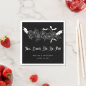 Serviette En Papier Till Death Do Us Part Gothic Black Wedding (En situation)