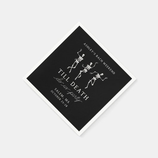 Serviette En Papier Till Death Do Us Party Bachelorette Week-end (Coin)