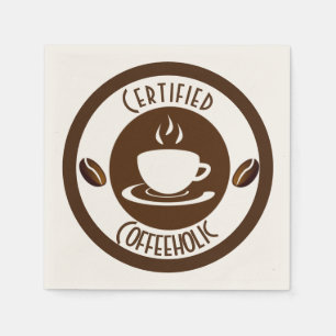 Serviette En Papier Timbre CoffeeHolic Certifié