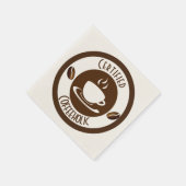 Serviette En Papier Timbre CoffeeHolic Certifié (Coin)