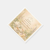 Serviette En Papier Time for Tea Garden Baby Shower (Coin)