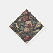 Serviette En Papier Timelapse - Coussin floral gothique (Coin)