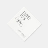 Serviette En Papier Timeless Luxe Script Happily Ever After Party (Coin)