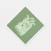 Serviette En Papier Tin de sardines salé snack (Coin)