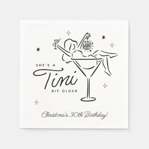 Serviette En Papier Tini Bit Anniversaire de Martini Whimsical