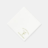 Serviette En Papier "Tini Bit Longer" Sale Martini Olive Bachelorette (Coin)