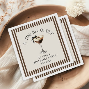 Serviette En Papier Tini Bit Older Espresso Martini Fête d'anniversair