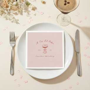 Serviette En Papier Tini Bit Older Espresso Martini Gribouillage Anniv