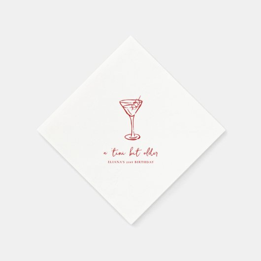 Serviette En Papier Tini Bit Older Personalized Birthday Party (Coin)