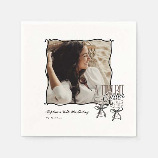 Serviette En Papier Tini Bit Vider Espresso Martini Party Photo Napkin (Devant)