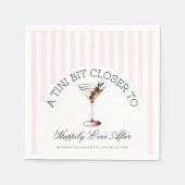 Serviette En Papier Tini Un Peu Plus Près À Heureux Jamais Après Bache (Devant)