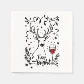 Serviette En Papier Tipsy et Bright Deer (Devant)
