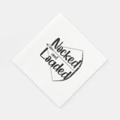 Serviette En Papier Tir À L'Arc Caché Et Chargé (Coin)