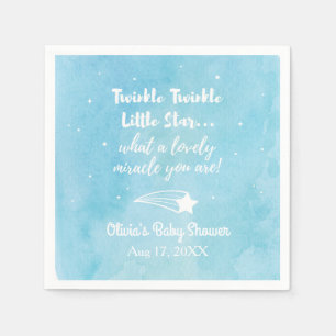 Serviette En Papier Tir Twinkle Little Star Baby shower serviettes