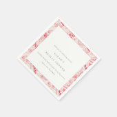 Serviette En Papier Tiré à quatre épingles Mariage Typographie Moderne (Coin)