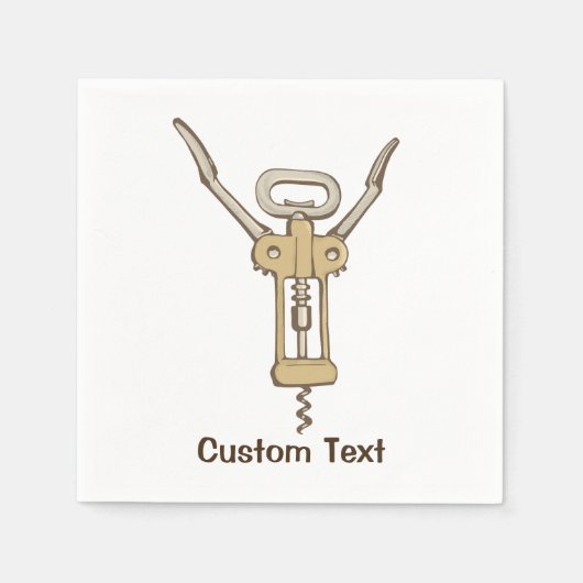 Serviette En Papier Tire-bouchon (Devant)