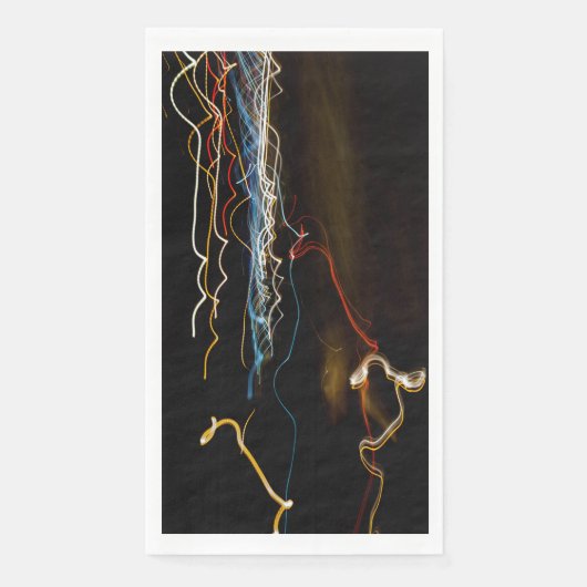 Serviette En Papier tireur noir serviettes d'invités en papier (Devant)