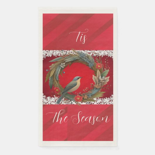 Serviette En Papier Tis Season Paper Guest Towel (Devant)
