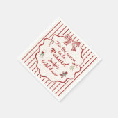Serviette En Papier Tis The Season Hand Drawn Christmas Bridal Shower (Coin)