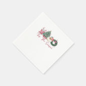 Serviette En Papier Tis The Season Merry Christmas Cute Xmas Coffee Ch (Coin)