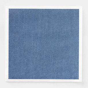 Serviette En Papier Tissu d'origine Mode bleue jean denim