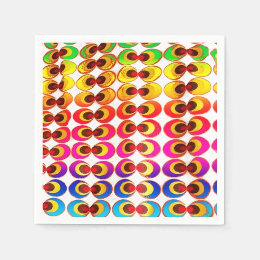 Serviette En Papier Tissu psychédélique (Devant)