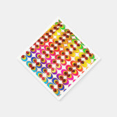 Serviette En Papier Tissu psychédélique (Coin)