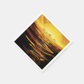 Serviette En Papier Titan la plus grande lune de la planète Saturne (Coin)