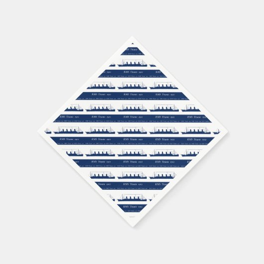 Serviette En Papier Titanic 3 1912 (Coin)