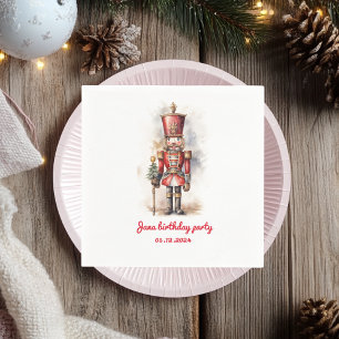 Serviette En Papier Titre : Nutcracker Red Magical Birthday Party