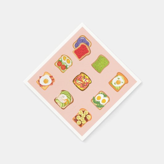 Serviette En Papier Toast Brunch (Coin)