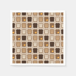 Serviette En Papier Toast de Kawaii