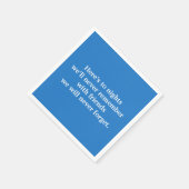 Serviette En Papier Toast de vin bleu (Coin)