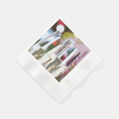 Serviette En Papier Toast en verre de Champagne (Coin)