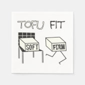 Serviette En Papier Tofu Fit Funny Running Tofu Soy thème (Devant)