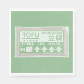 Serviette En Papier Tofu Pop art emballage alimentaire (Devant)