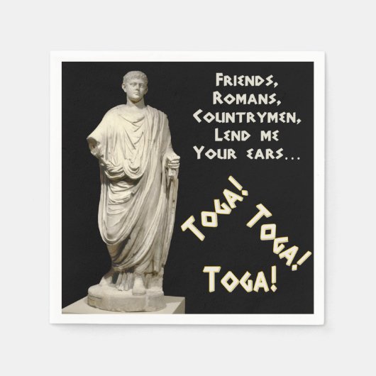 Serviette En Papier Toga ! Toga ! Toga ! (Devant)