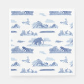 Serviette En Papier Toile animale disparue (Devant)